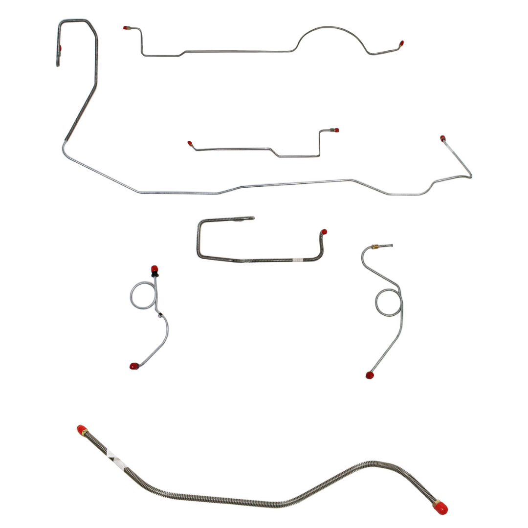 Complete Brake Line Kit for 1970-1971 Plymouth Barracuda ABS drum brakes stainless steel