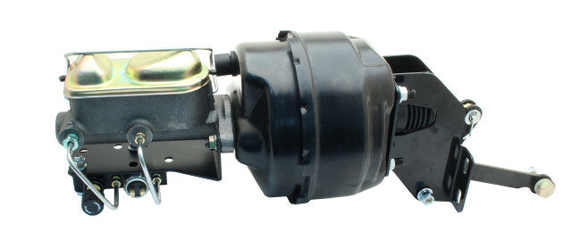 power brake booster and master cylinder kit stainless steel steel black drum brake mp-750 MBM