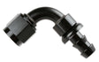 Mr. Gasket 10 AN 90 degree push on hose ends black BL aluminum 209010