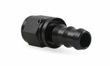 Mr. Gasket 10 AN straight push on hose ends black BL aluminum 200110