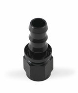 Mr. Gasket 10 AN straight push on hose ends black BL aluminum 200110