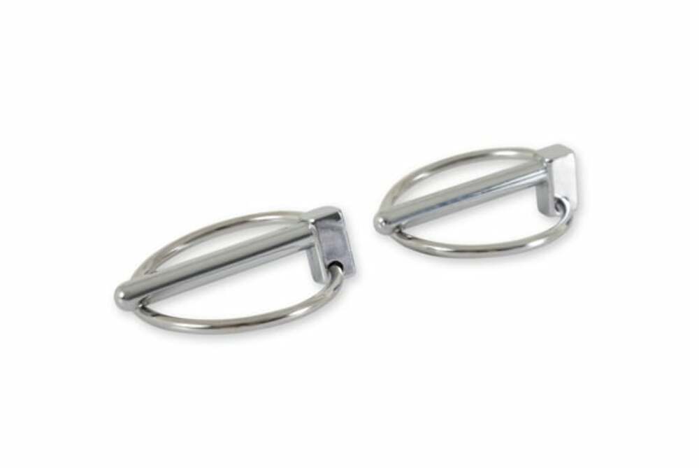 Mr. Gasket hood and deck pinning kits with screw on scuff plates chrome polished steel 1017