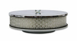 Mr. Gasket air cleaner 9 inch diameter x 2 3/4 inch tall ... carburetor chrome steel 1487