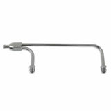 Mr. Gasket fuel line 3/8 inch dual inlet chrome carburetor copper 1551