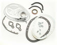 Mr. Gasket 2 piece quick change timing cover chrome SBC Chevy steel 1099