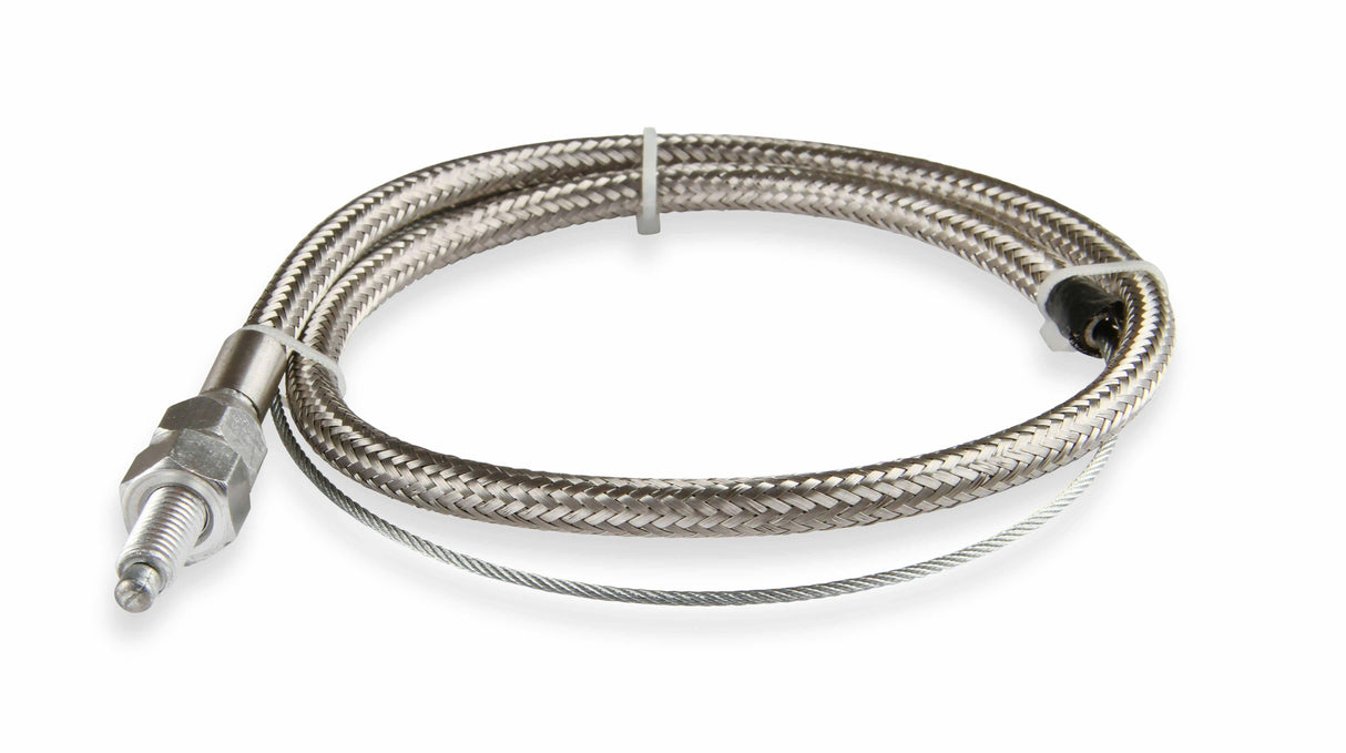 t Mr. Gasket 5657 Stainless Steel Braided Throttle Cable Kit. 36 in cable 24 Sle Mr. Gasket