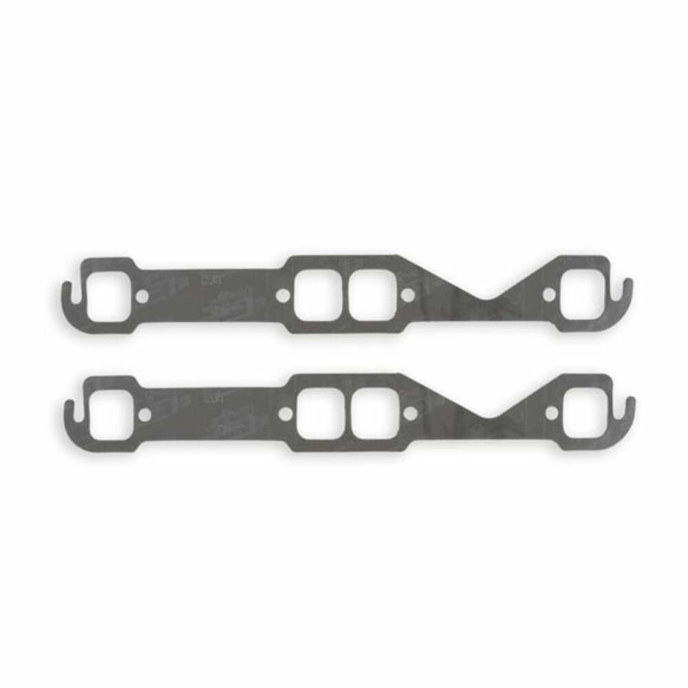 t Mr Gasket 5901 Header Gaskets Small Block Chevy - 1.45 x 1.55 Square Port Pair Mr. Gasket