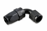 Mr. Gasket 6 AN 90 degree swivel hose end black BL aluminum stainless steel 229006
