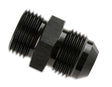 Mr. Gasket 6 AN to 9/16 18 (an6) O ring black BL aluminum 480006