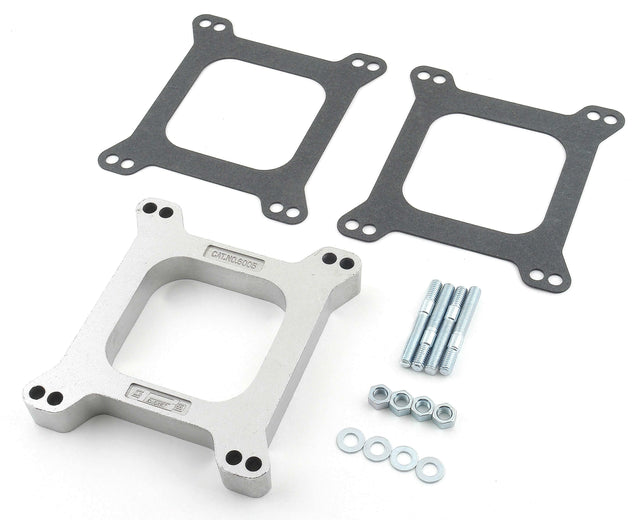 Mr. Gasket Holley Edelbrock 1 open center aluminum carb spacer kit for Holley 4150 carburetors 6005