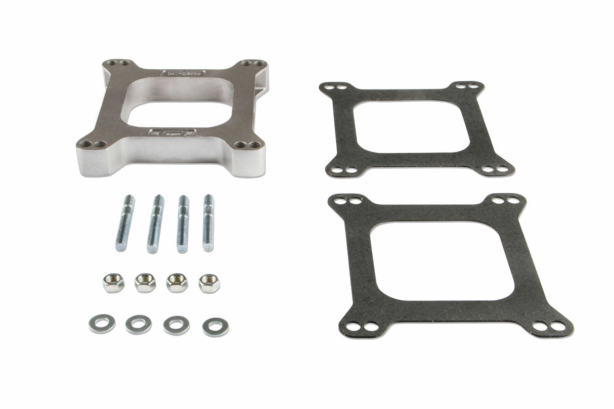 Mr. Gasket Holley Edelbrock 1 open center aluminum carb spacer kit for Holley 4150 carburetors 6005