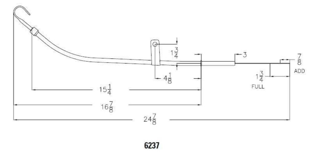 t Mr Gasket 6237 Oil Dipstick And Tube Mr. Gasket