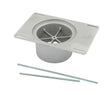 Mr. Gasket street scoop conversion kit converts street scoop from dual 4 barrel to single 4 barrel carburetor polished aluminum 6653
