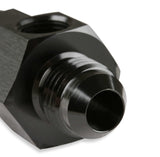 Mr. Gasket 6AN male 6AN female fuel pressure gaugeadapter w/ 1/8'' NPT BL black aluminum 400199