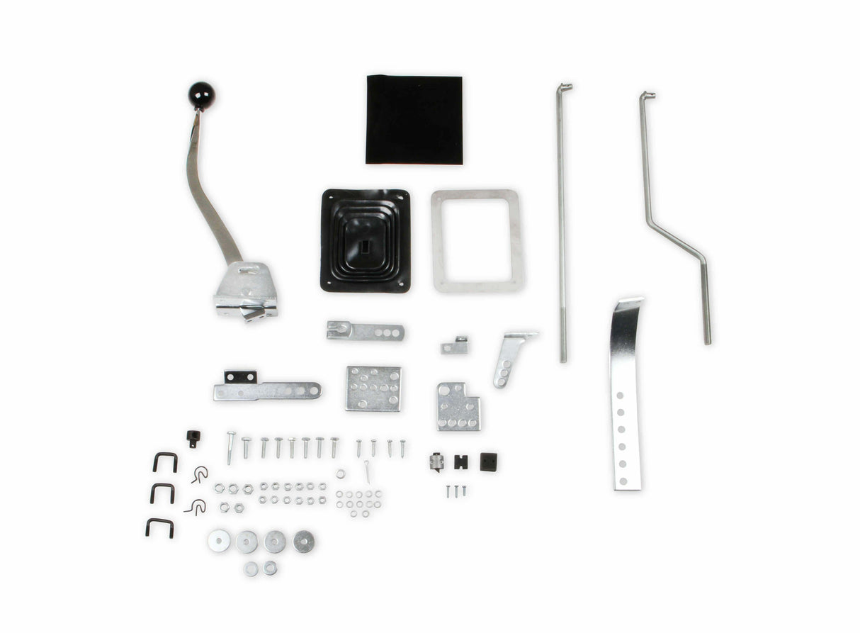 Mr. Gasket floor shifter, 3/4 speed, automatic chrome polished steel 7668