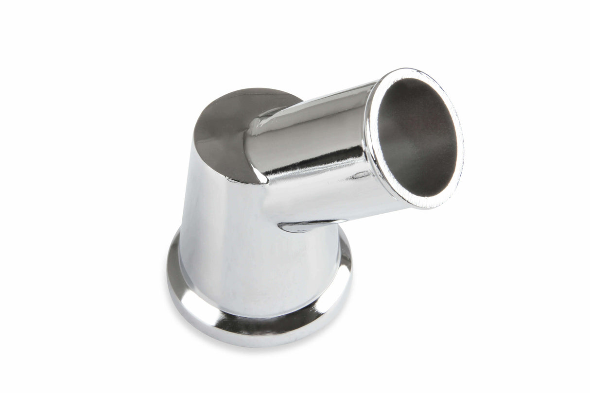 Mr. Gasket O ring style chrome water neck 45 degree Chevy polished aluminum 9141G
