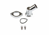 Mr. Gasket O ring style chrome water neck 45 degree Chevy polished aluminum 9141G