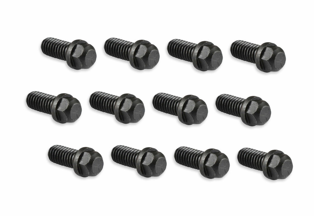 Mr. Gasket small block Chevy chrysler pontiac 3/8 16 header exhaust bolts SBC black steel 915