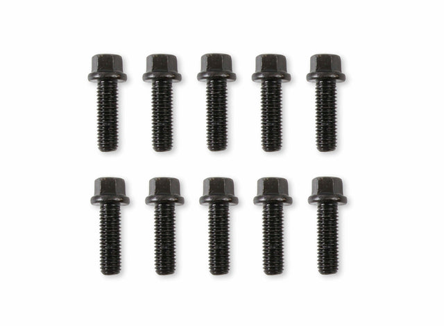 Mr. Gasket header bolt set fits GM LS series engines LS engine Chevy black steel 918G