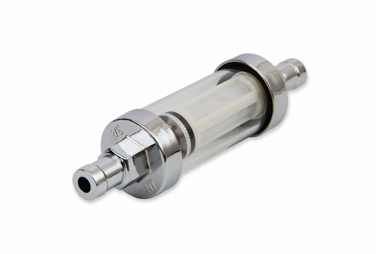 t Mr Gasket 9748 3/8 Clear Inline Fuel Filter Mr. Gasket