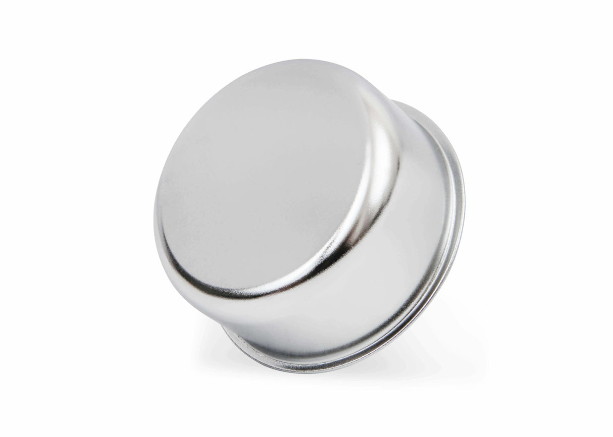 Mr. Gasket breather/oil filler cap push in valve cover breather fits SBC Chevy chrome polished steel 9810