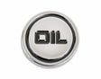 Mr. Gasket oil filler cap plug 22 inch diameter chrome steel 9815