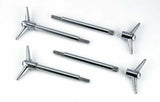 Mr. Gasket valve cover Y wing bolts 1/4 20 x 5/8 inch chr... Chevy chrome 9824