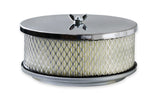 Mr. Gasket air cleaner 6 1/2 inch diameter, 2 7/16 inch tall chrome carburetor 6-1/2 inch diameter steel 1485