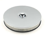 Mr. Gasket air cleaner low mount chrome 14 inch diameter steel 4339
