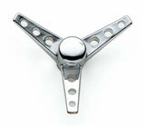 Mr. Gasket air cleaner wing nut tri bar 1/4 10 thread steel chrome 1/4-10 thread 9868