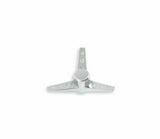 Mr. Gasket air cleaner wing nut tri bar 1/4 10 thread steel chrome 1/4-10 thread 9868
