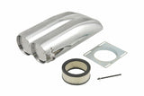 Mr. Gasket air scoop double barrel shotgun style scoop polished aluminum 8008MRG carburetor 2493