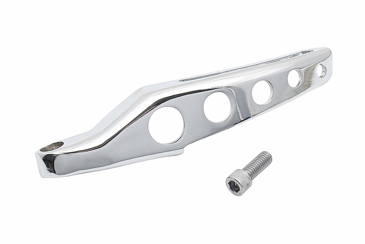Mr. Gasket alternator bracket chrome SBC Chevy polished steel 5176