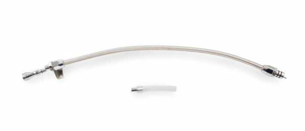 Mr. Gasket automatic transmission dipstick and tube braided stainless steel Chevy aluminum 9704G