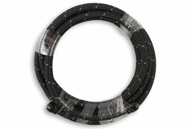 Mr. Gasket black nylon braided hose 6 AN 10 feet rubber 841006