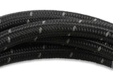 Mr. Gasket black nylon braided hose 6 AN 6 feet rubber 840606