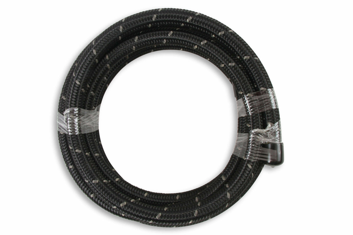 Mr. Gasket black nylon braided hose 8 AN 20 feet rubber 842008