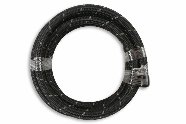 Mr. Gasket black nylon braided hose 8 AN 20 feet rubber 842008