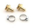 Mr. Gasket carburetor inlet fittings 7/8 20 male to 3/8 inchhose barb brass for Quadrajet carburetors 1543
