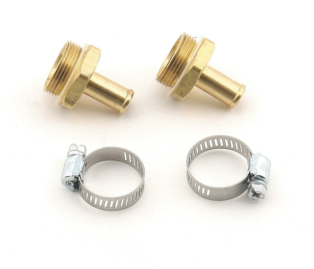 Mr. Gasket carburetor inlet fittings 7/8 20 male to 3/8 inchhose barb brass for Quadrajet carburetors 1543
