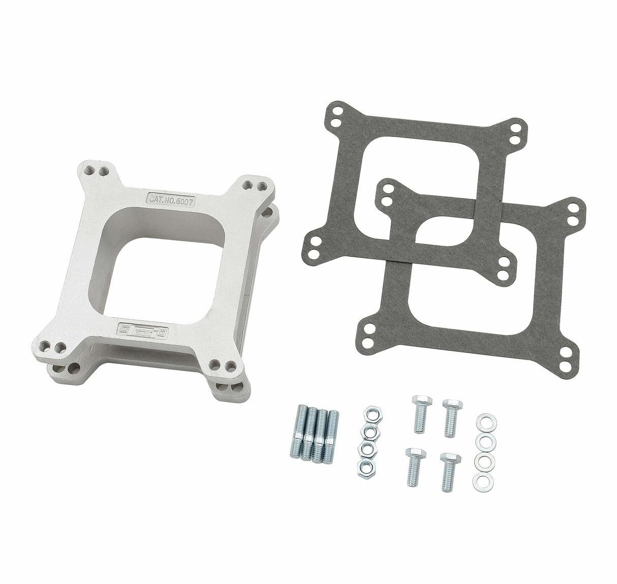 Mr. Gasket carburetor spacer kit open center aluminum 2 inch 6007