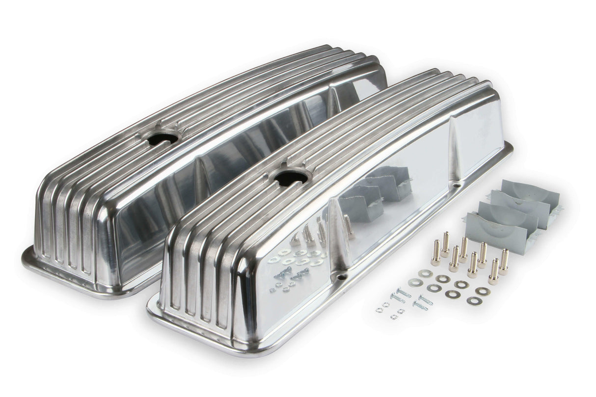 t Mr. Gasket Cast Aluminum Finned Valve Covers - Polished - 6855G Mr. Gasket