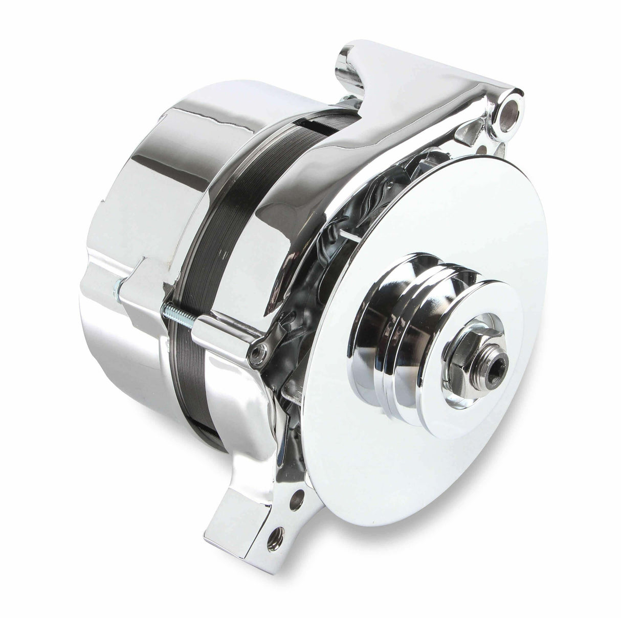 Mr. Gasket chrome alternator Ford 80 amp 5124