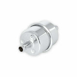 Mr. Gasket chrome fuel filter fits 3/8 inch hose polished steel 9746