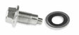 Mr. Gasket chrome oil pan plug 15 Chevy 1/2-20 thread rubber 2493