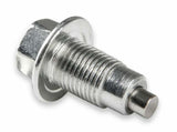Mr. Gasket chrome oil pan plug 15 Chevy 1/2-20 thread rubber 2493