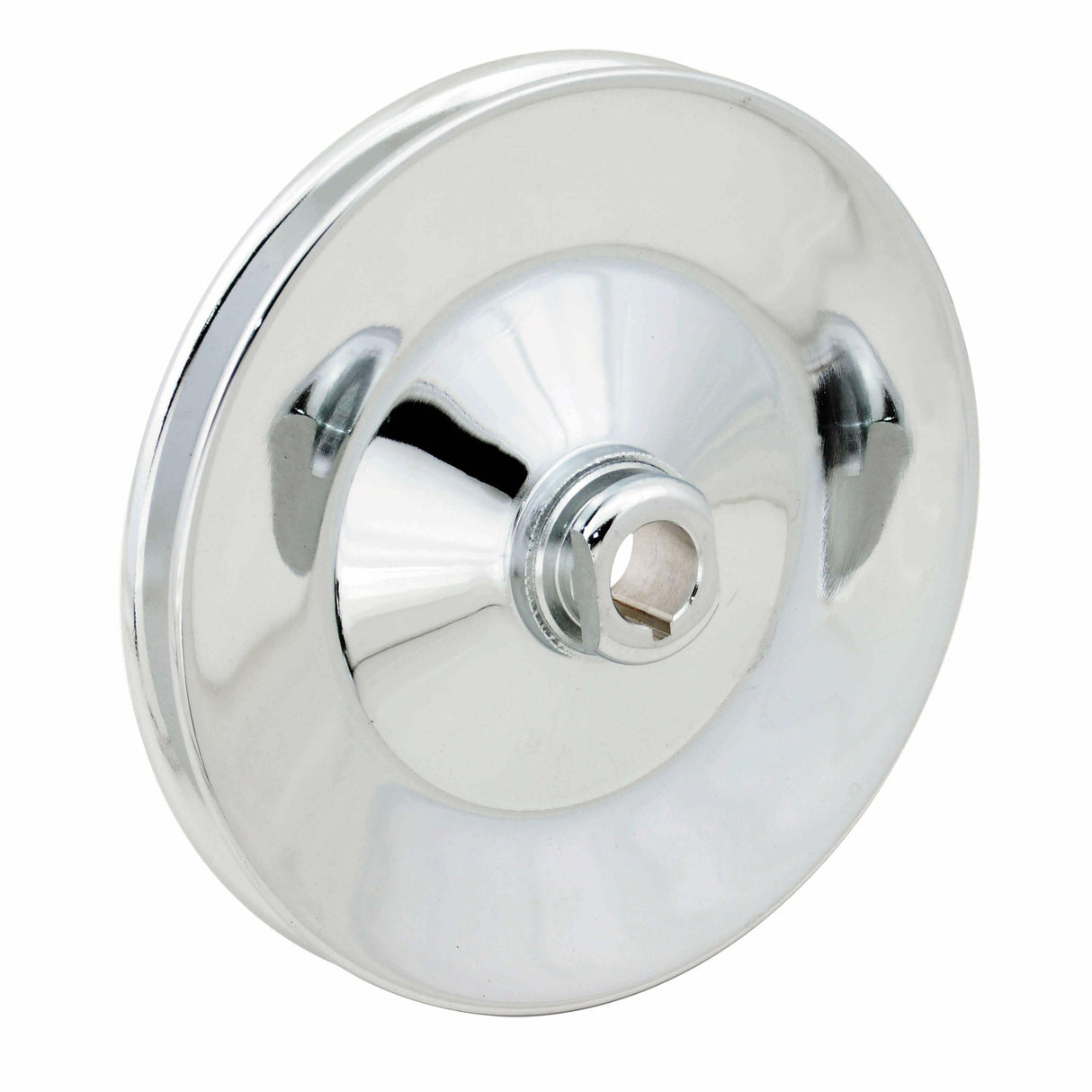 Mr. Gasket chrome power steering pulley Chevy steel 4948G