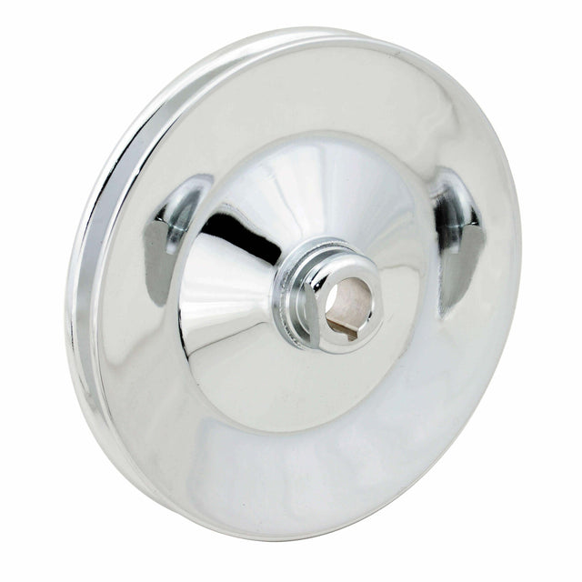 Mr. Gasket chrome power steering pulley Chevy steel 4948G