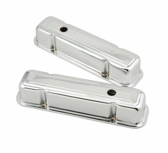 Mr. Gasket chrome tall style valve covers steel 9805