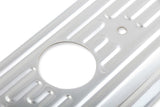 Mr. Gasket chrome valve covers caps SBC Chevy steel 9847